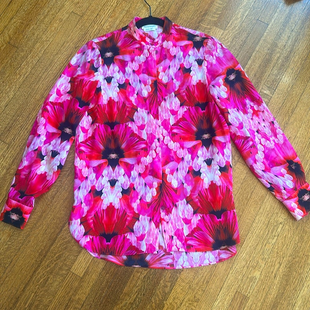 Floral print blouse from Alexander McQueen